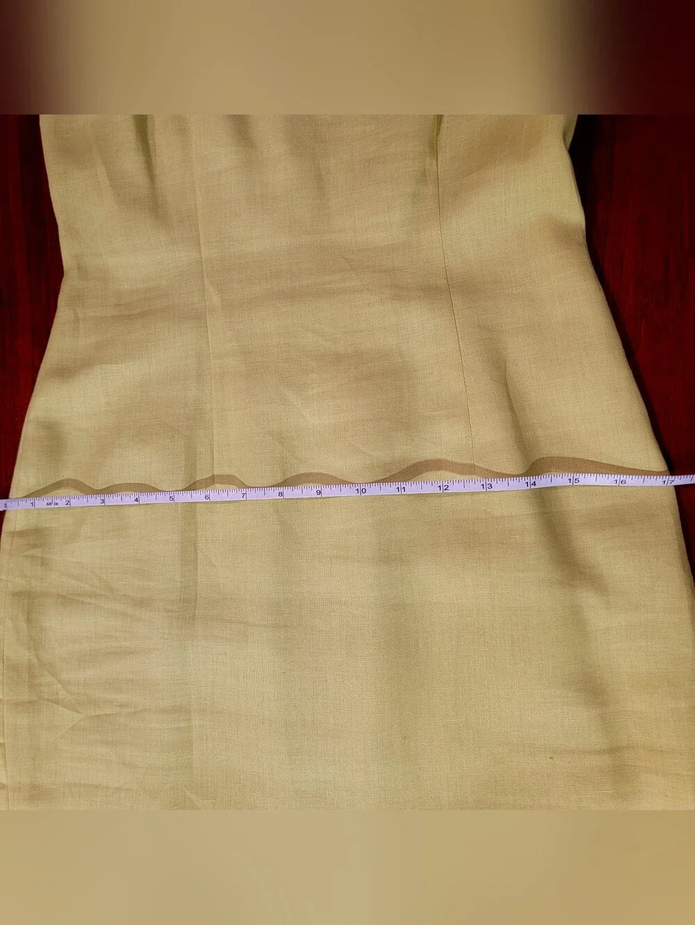 Vintage Althuser Linen-Blend Yellow Floral Strap Sundress 100% Linen Size 2